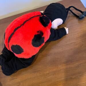 Vintage Anne Geddes 17” Lady Bug Sleeping Baby Doll Plush Collectible